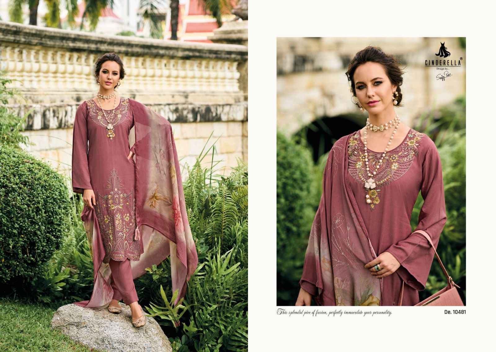 Cindrella Needle Wonder Pashmina Dress Material 6 pcs Catalogue
