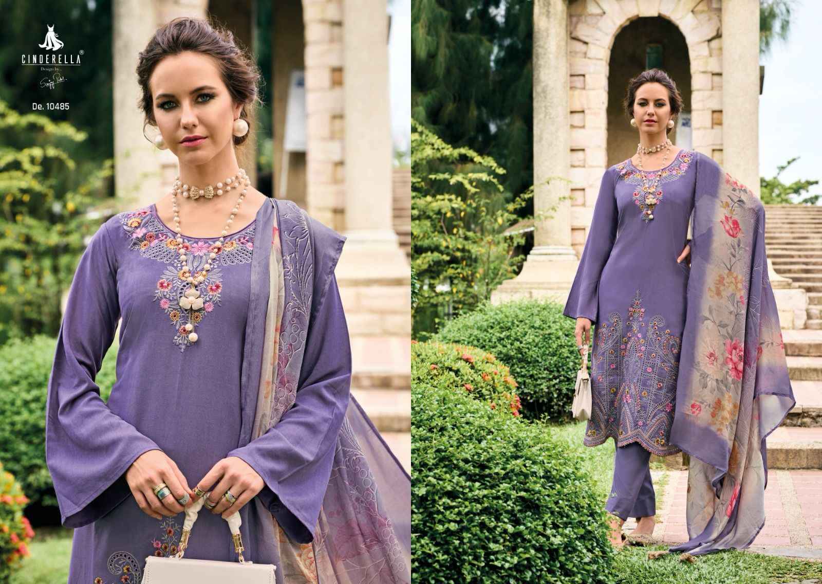Cindrella Needle Wonder Pashmina Dress Material 6 pcs Catalogue