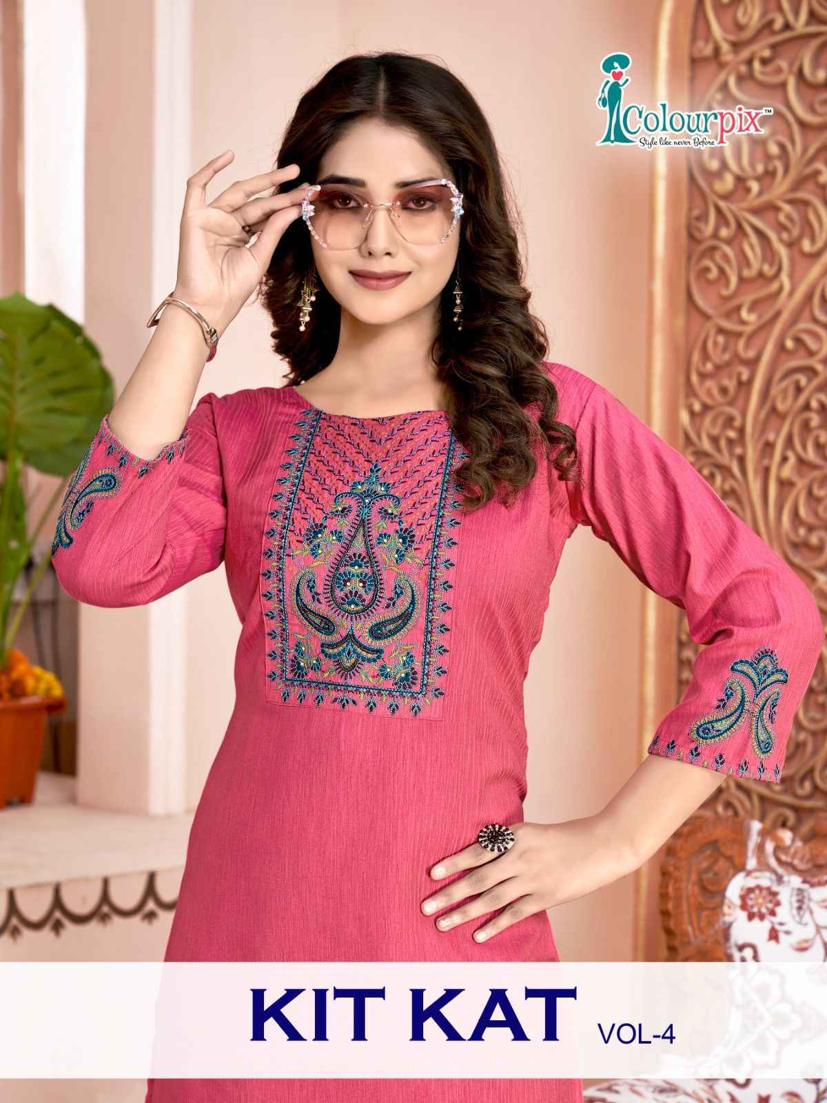 Colourpix Kit Kat Vol 4 Rayon Kurti 6 pcs Catalogue