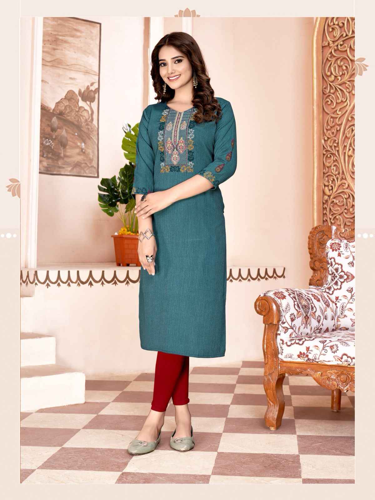 Colourpix Kit Kat Vol 4 Rayon Kurti 6 pcs Catalogue