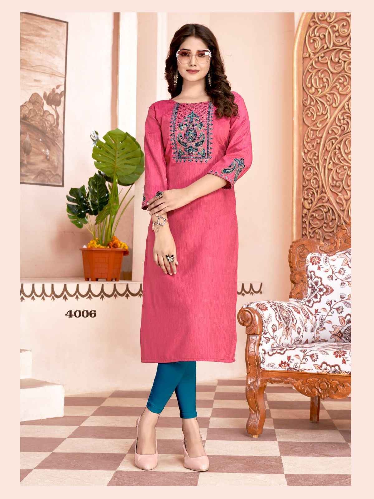 Colourpix Kit Kat Vol 4 Rayon Kurti 6 pcs Catalogue