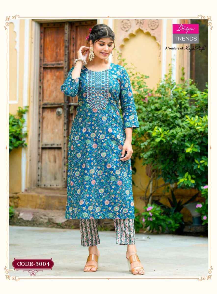 Diya Trends Cotton Candy Vol 3 Cotton Kurti With Pant 8 pcs Catalogue