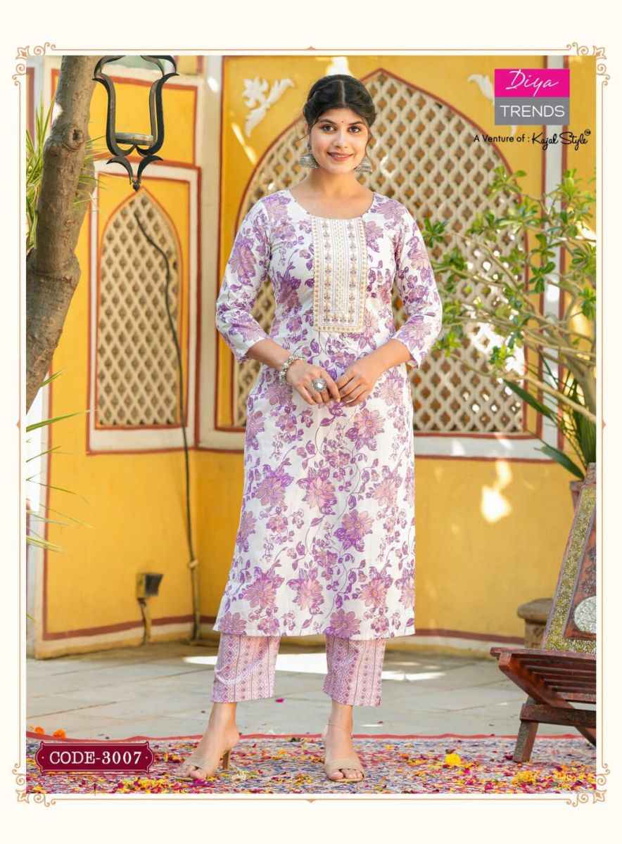 Diya Trends Cotton Candy Vol 3 Cotton Kurti With Pant 8 pcs Catalogue