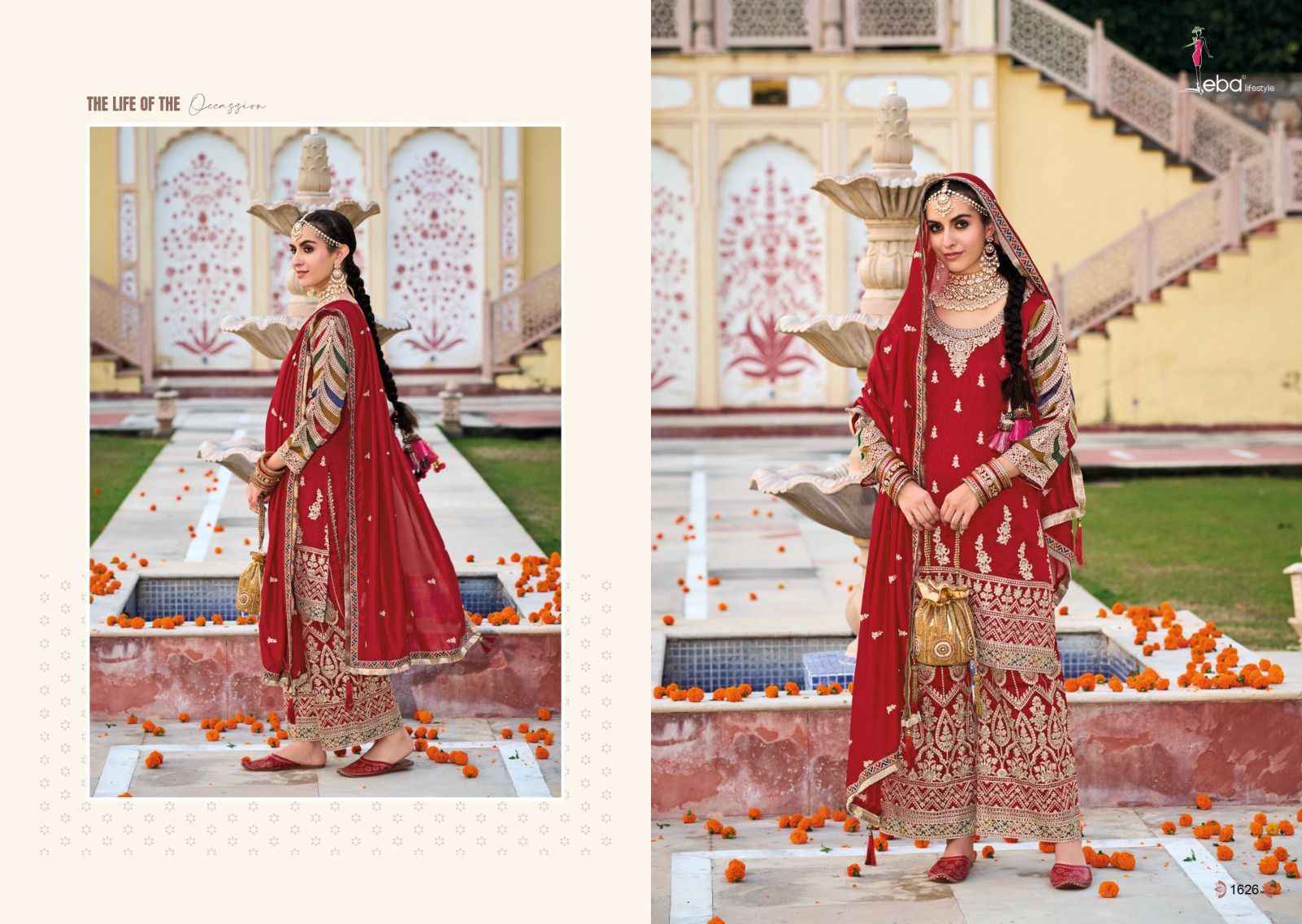 Eba Lifestyle Sangini Readymade Silk Dress 4 pcs Catalogue