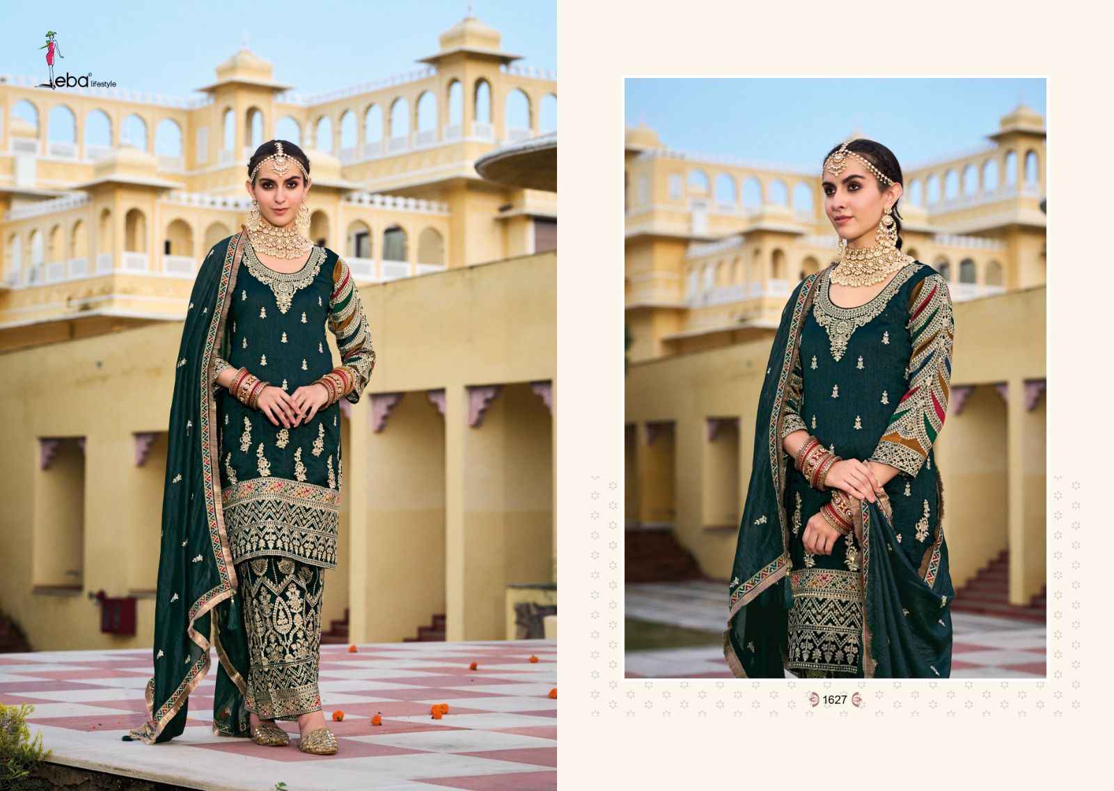 Eba Lifestyle Sangini Readymade Silk Dress 4 pcs Catalogue