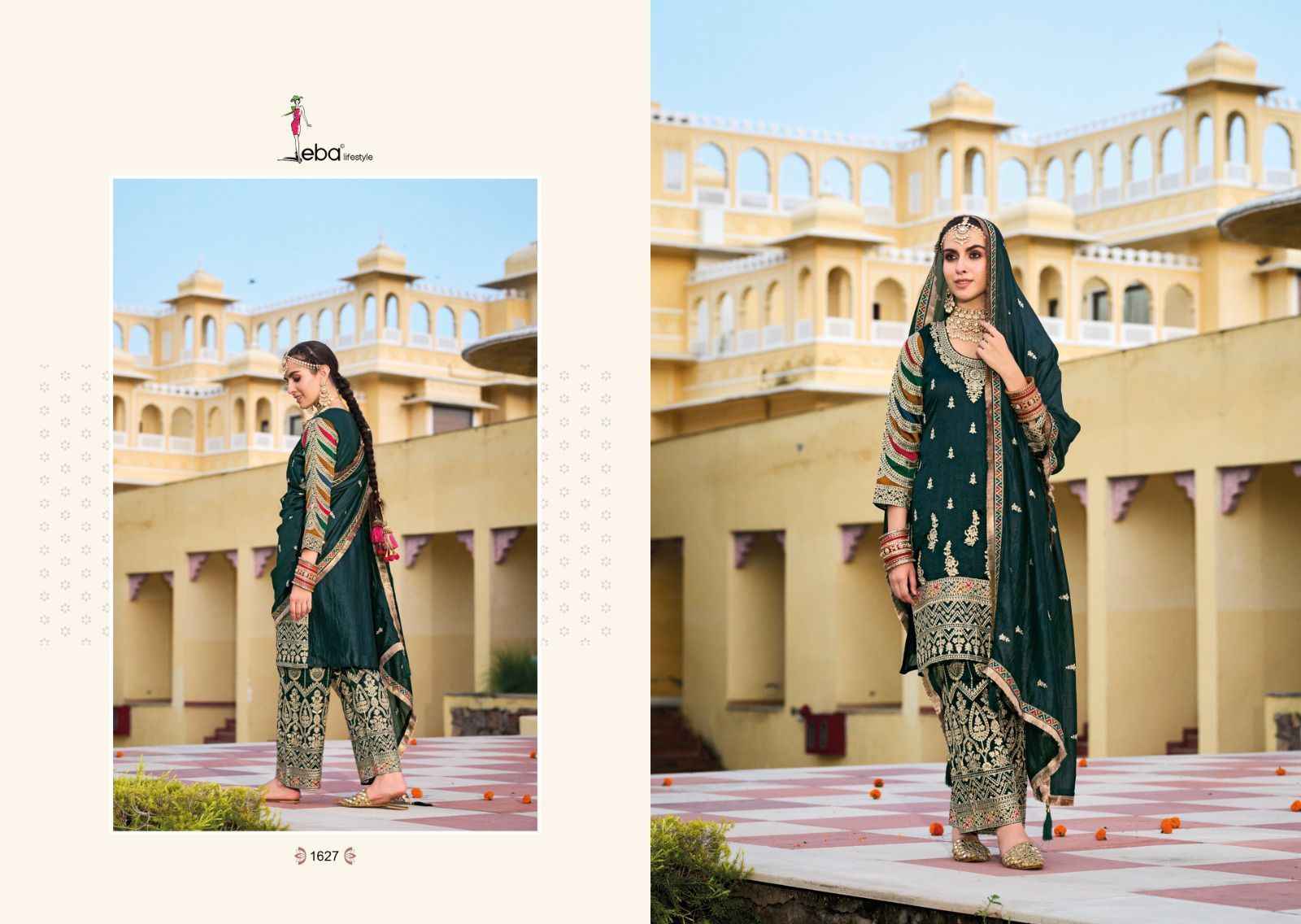 Eba Lifestyle Sangini Readymade Silk Dress 4 pcs Catalogue