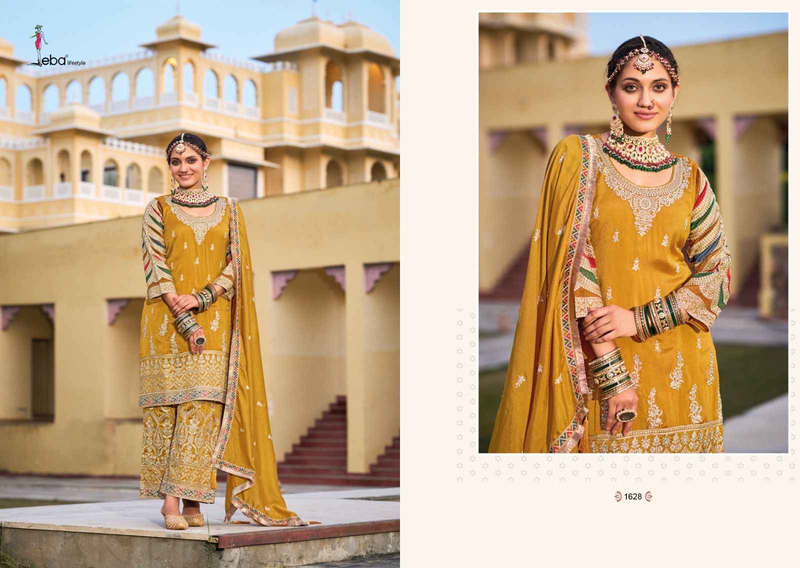 Eba Lifestyle Sangini Readymade Silk Dress 4 pcs Catalogue
