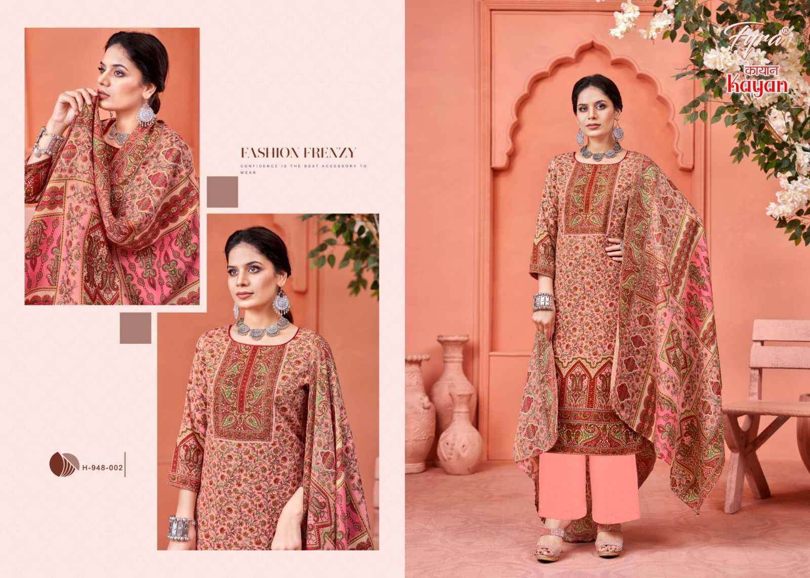 Fyra Kayan Pashmina Spun Dress Material 8 pcs Catalogue