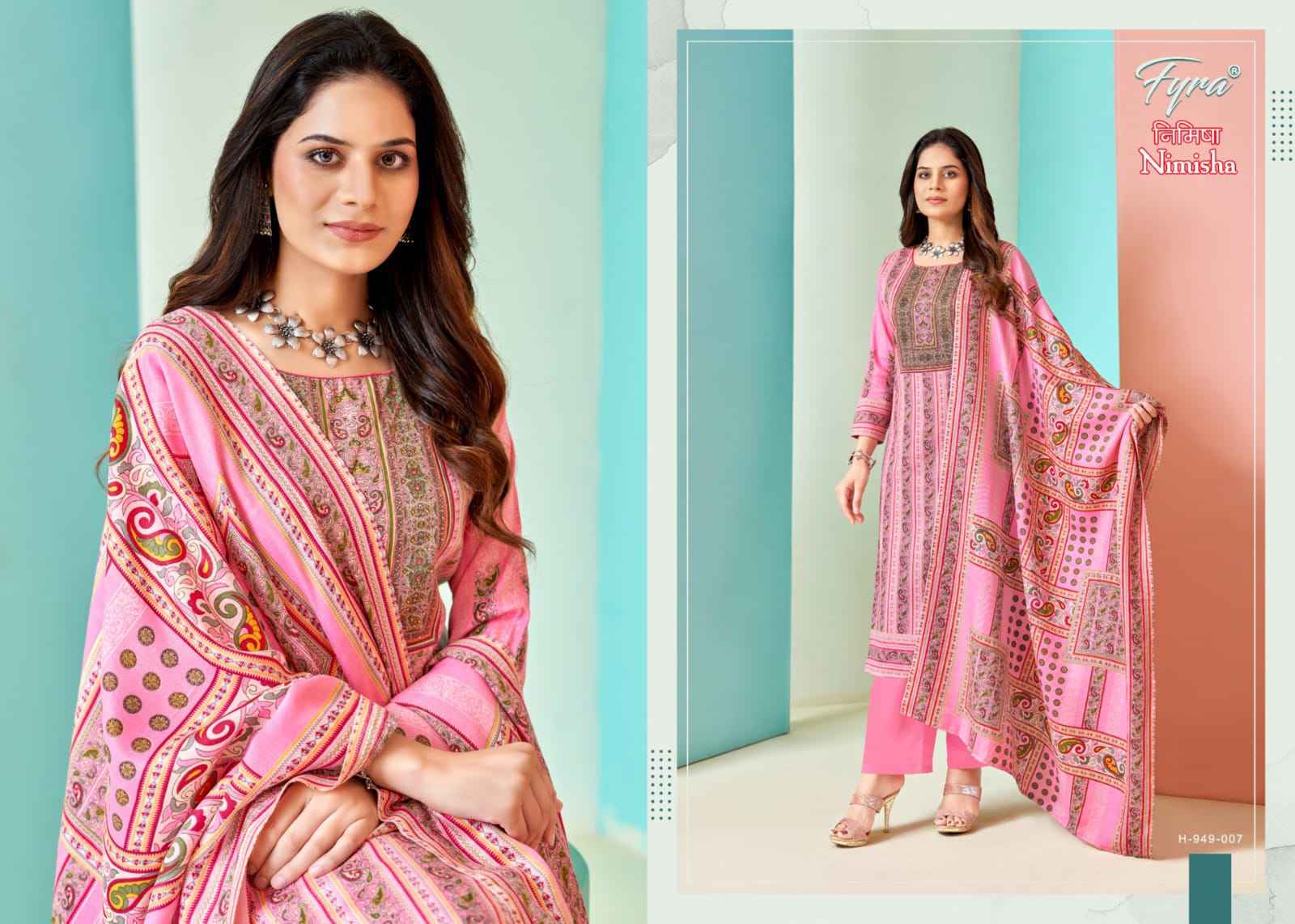 Fyra Nimisha Pashmina Dress Material 8 pcs Catalogue