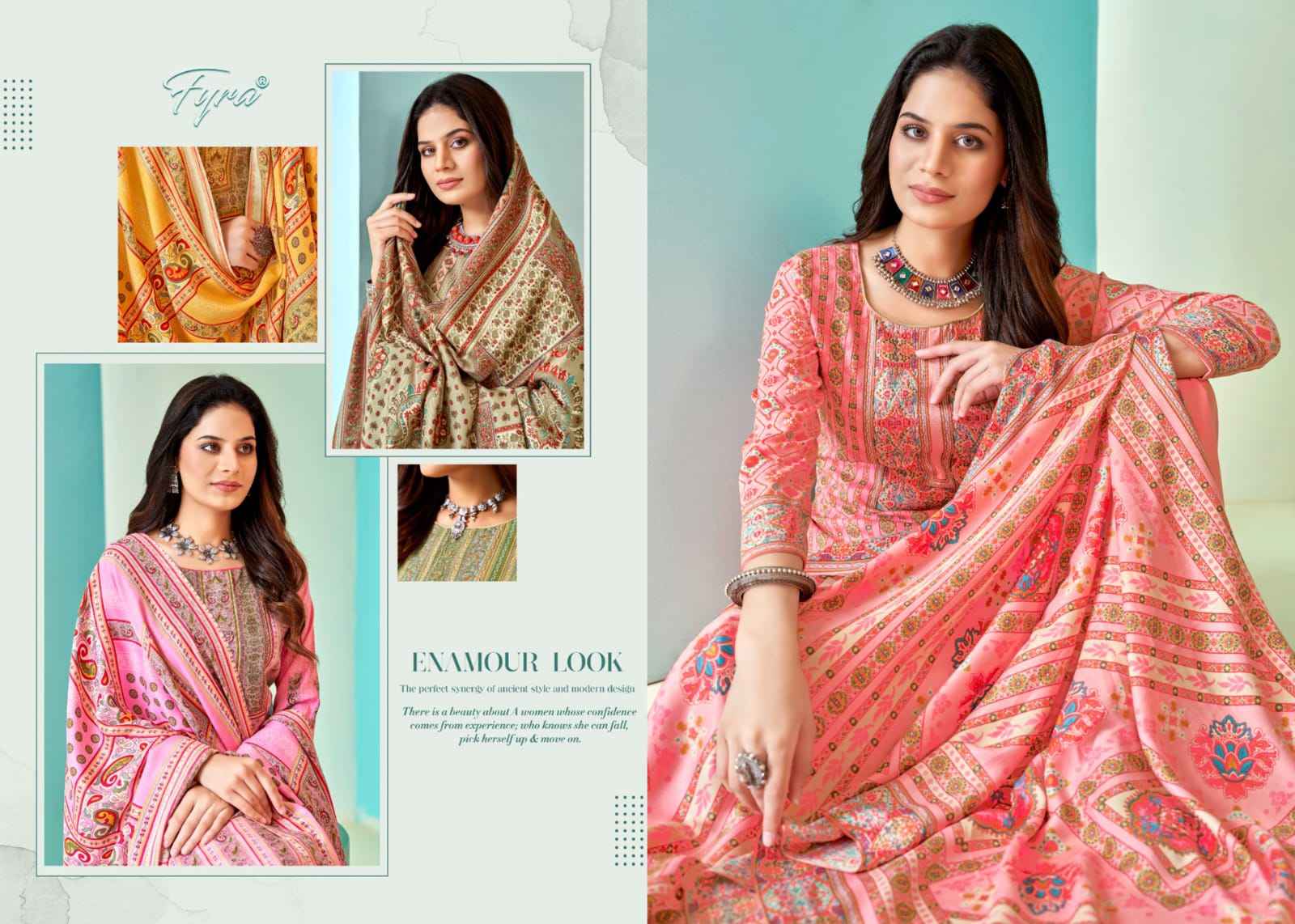 Fyra Nimisha Pashmina Dress Material 8 pcs Catalogue