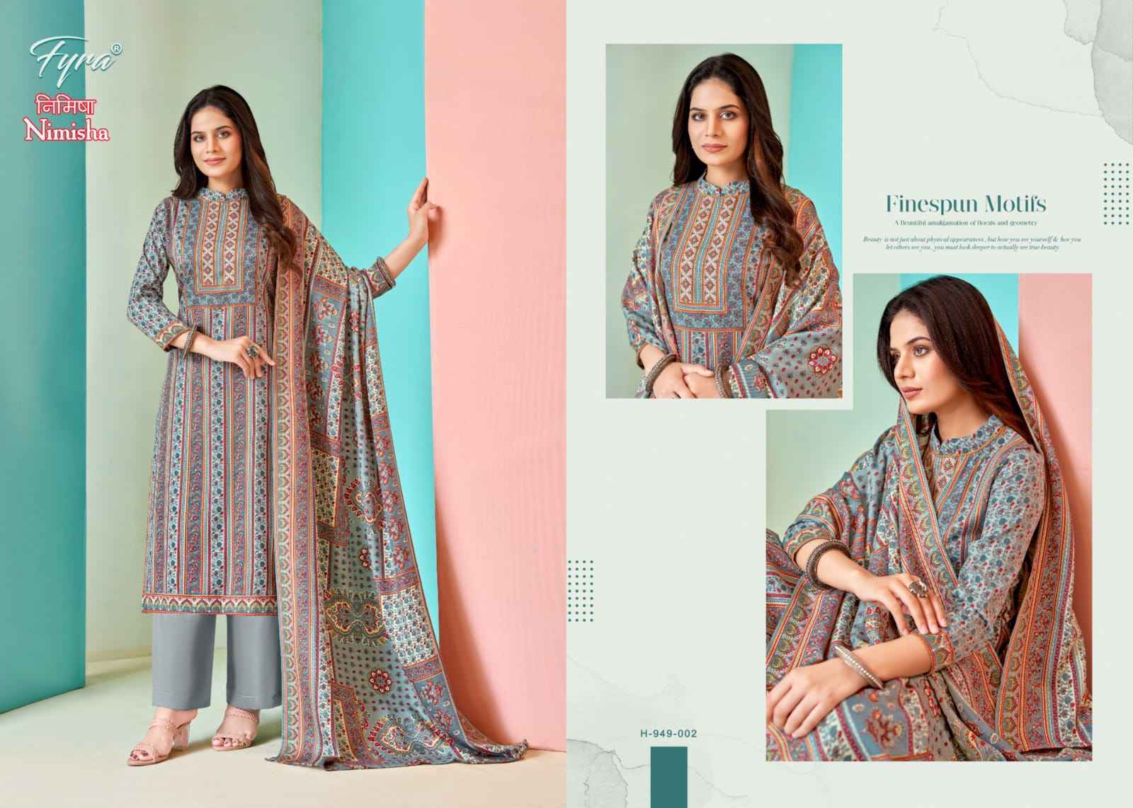 Fyra Nimisha Pashmina Dress Material 8 pcs Catalogue