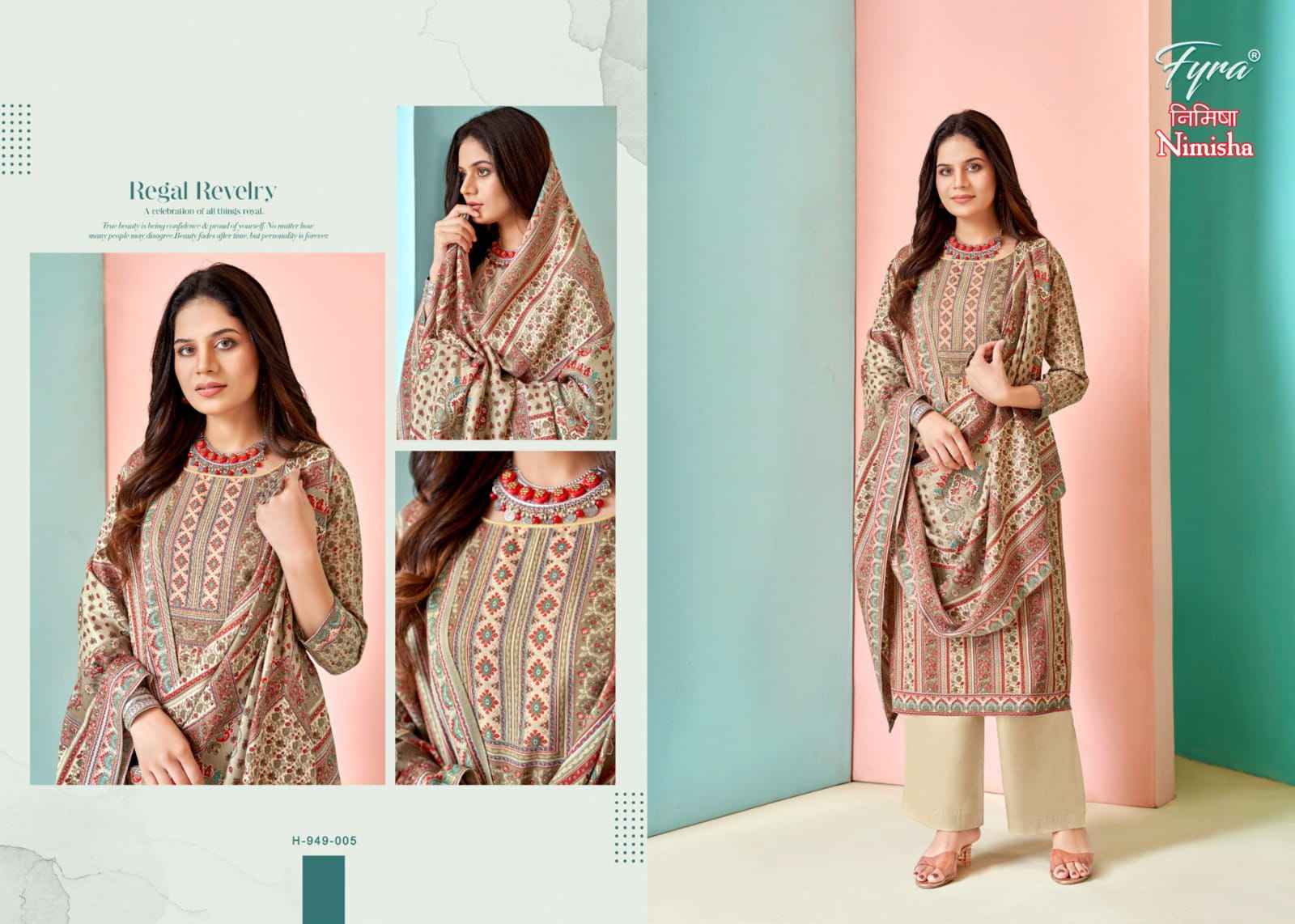 Fyra Nimisha Pashmina Dress Material 8 pcs Catalogue