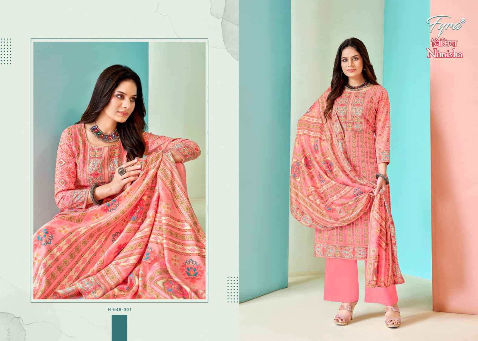 Fyra Nimisha Pashmina Dress Material 8 pcs Catalogue