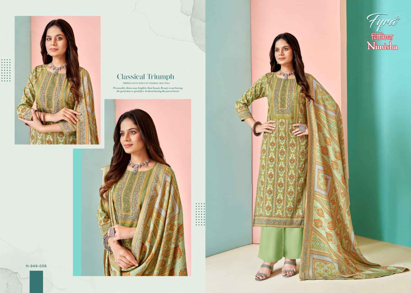 Fyra Nimisha Pashmina Dress Material 8 pcs Catalogue