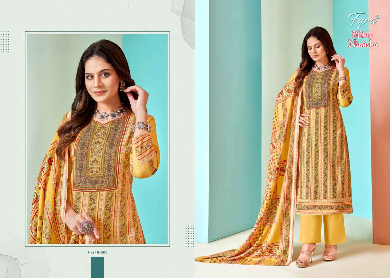 Fyra Nimisha Pashmina Dress Material 8 pcs Catalogue