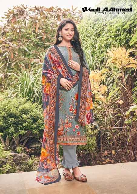 Gull Aahmed Noor Fancy Dress Material 8 pcs Catalogue