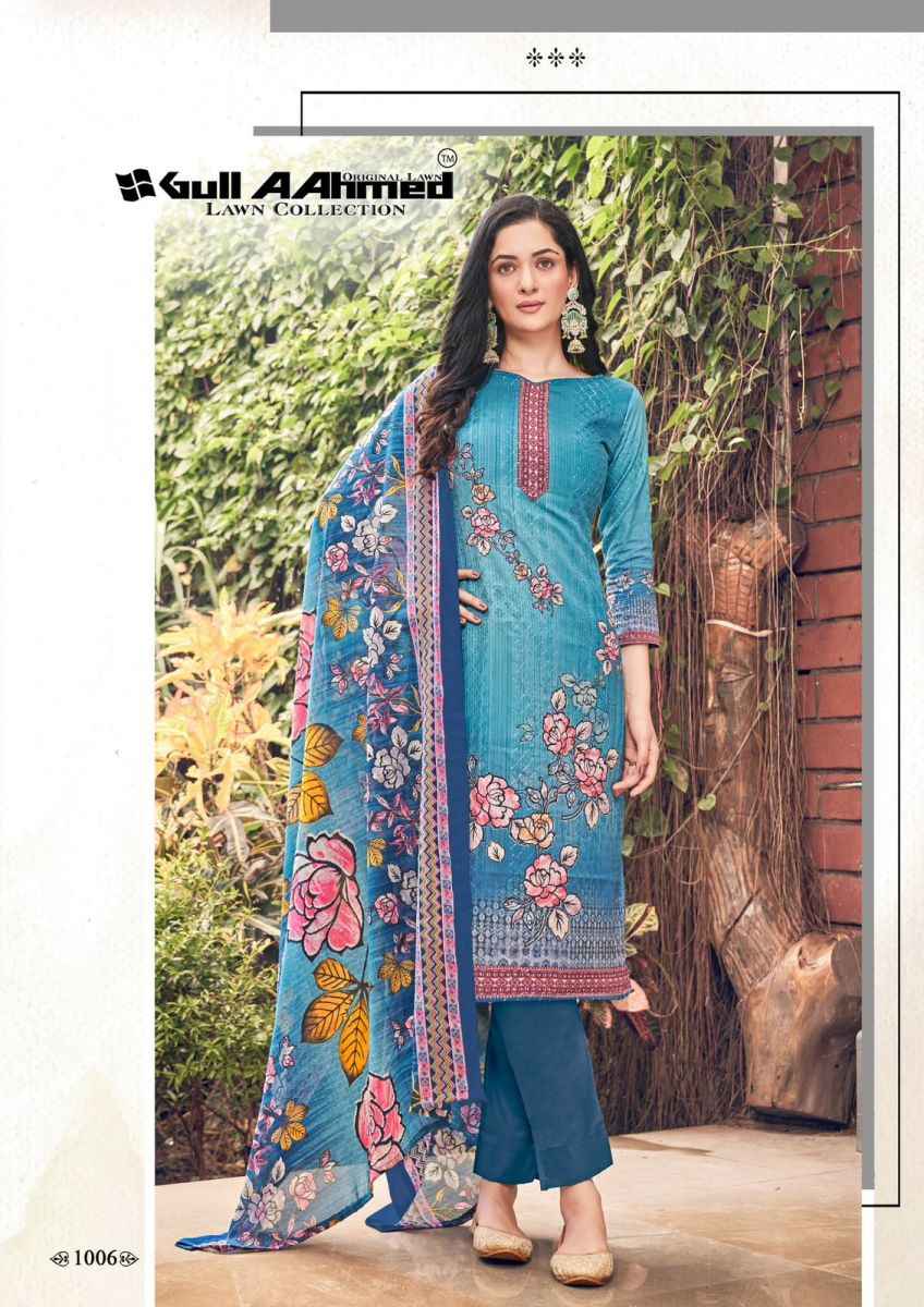 Gull Aahmed Noor Fancy Dress Material 8 pcs Catalogue