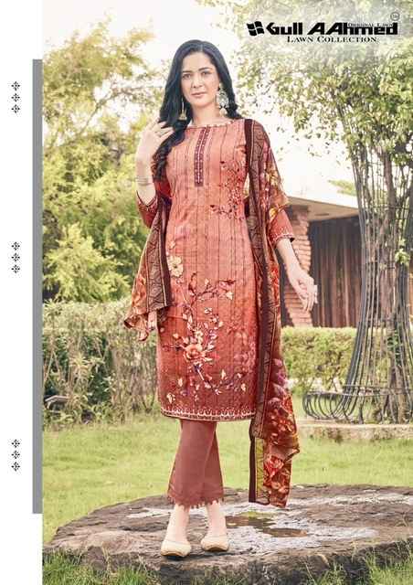 Gull Aahmed Noor Fancy Dress Material 8 pcs Catalogue