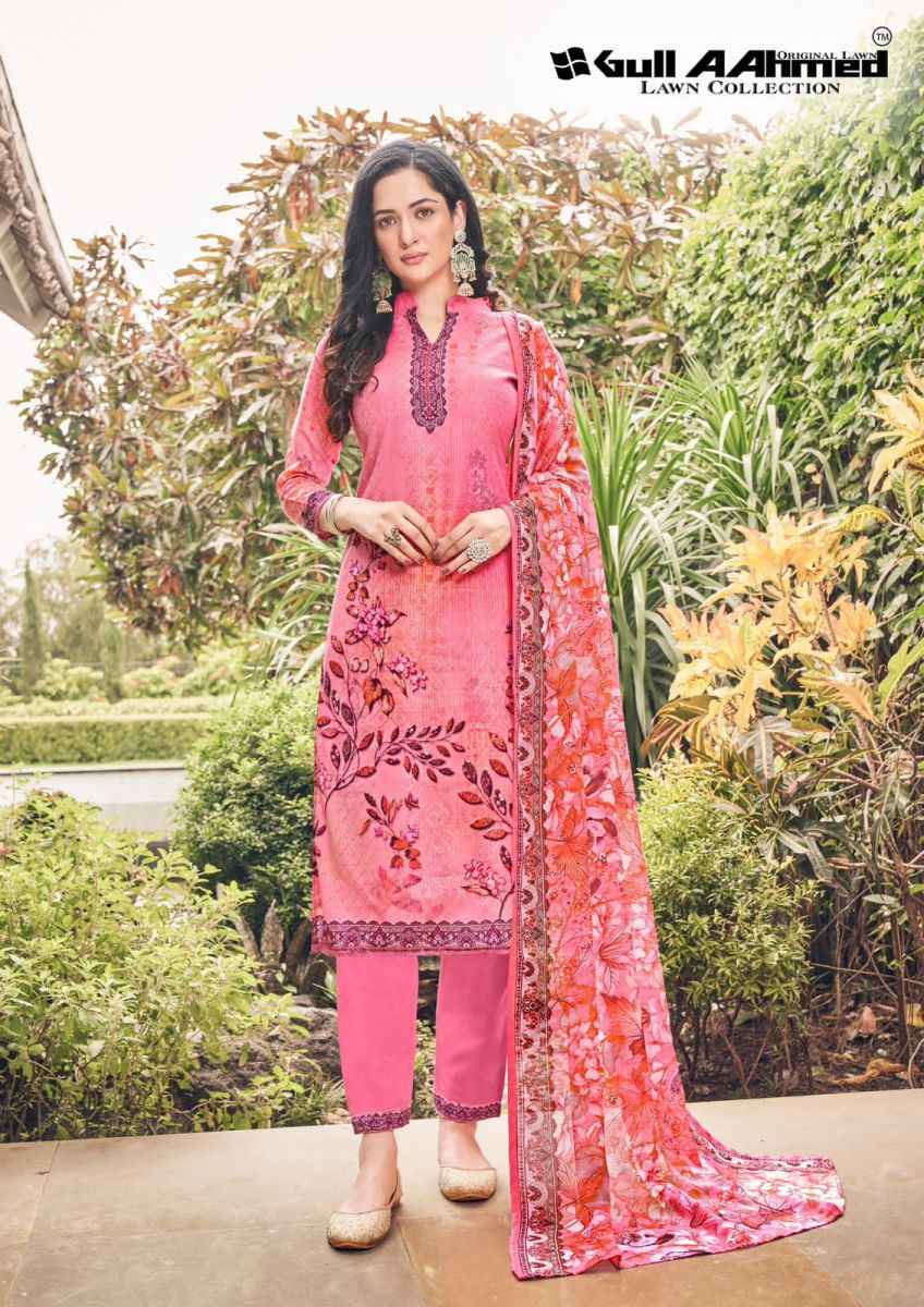 Gull Aahmed Noor Fancy Dress Material 8 pcs Catalogue
