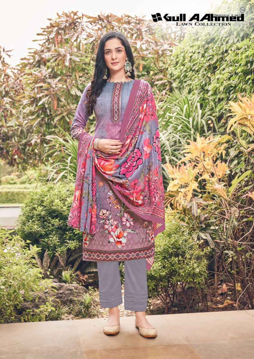 Gull Aahmed Noor Fancy Dress Material 8 pcs Catalogue