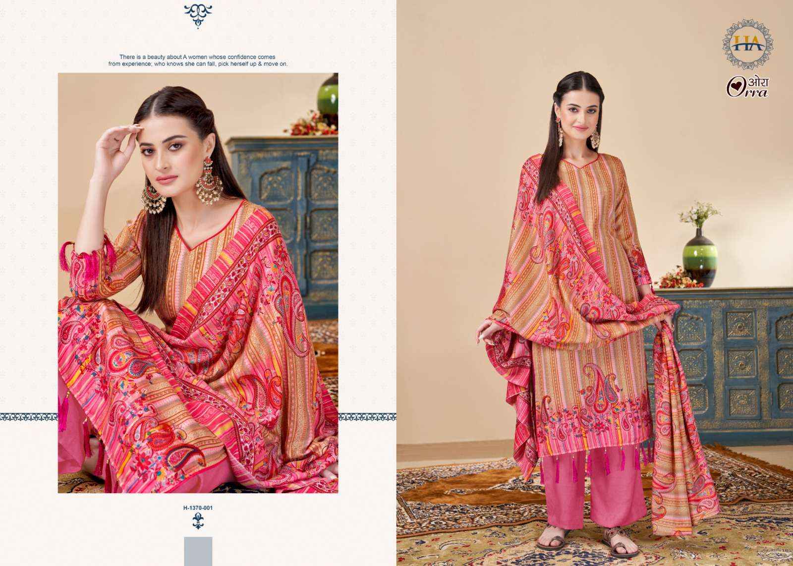 Harshit Fashion Hub Orra Pashmina Dress Material 6 pcs Catalogue