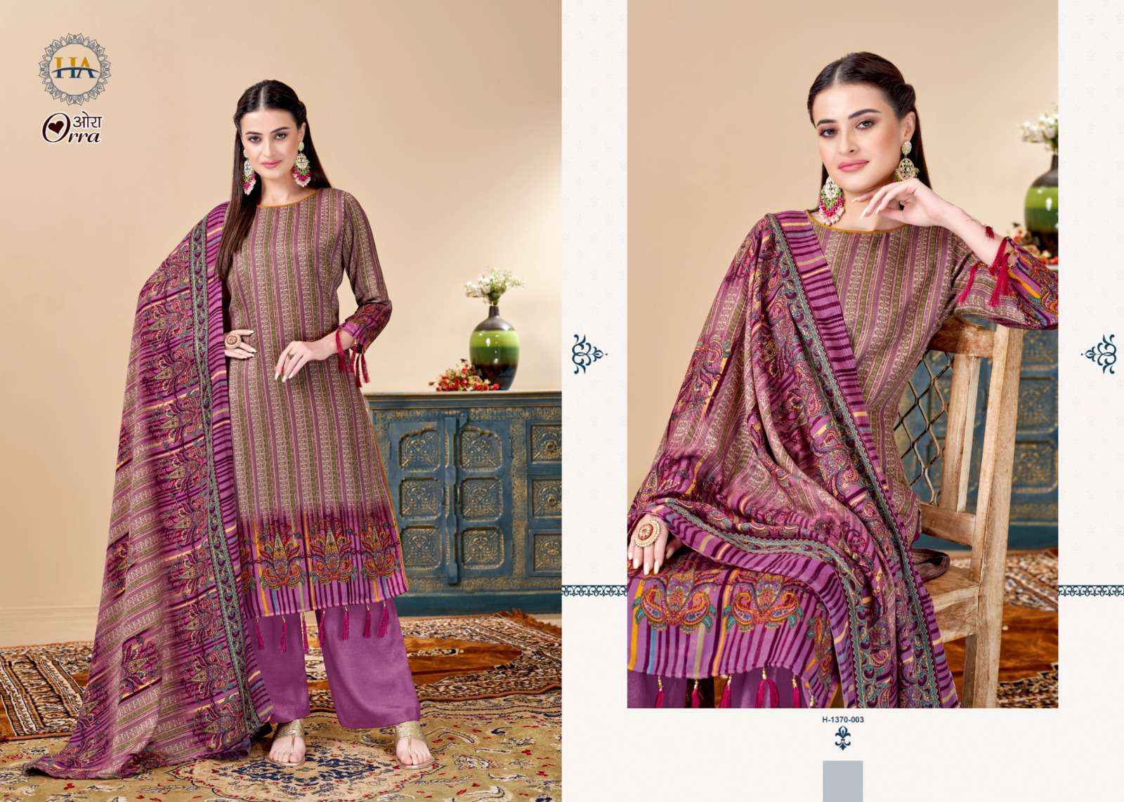Harshit Fashion Hub Orra Pashmina Dress Material 6 pcs Catalogue