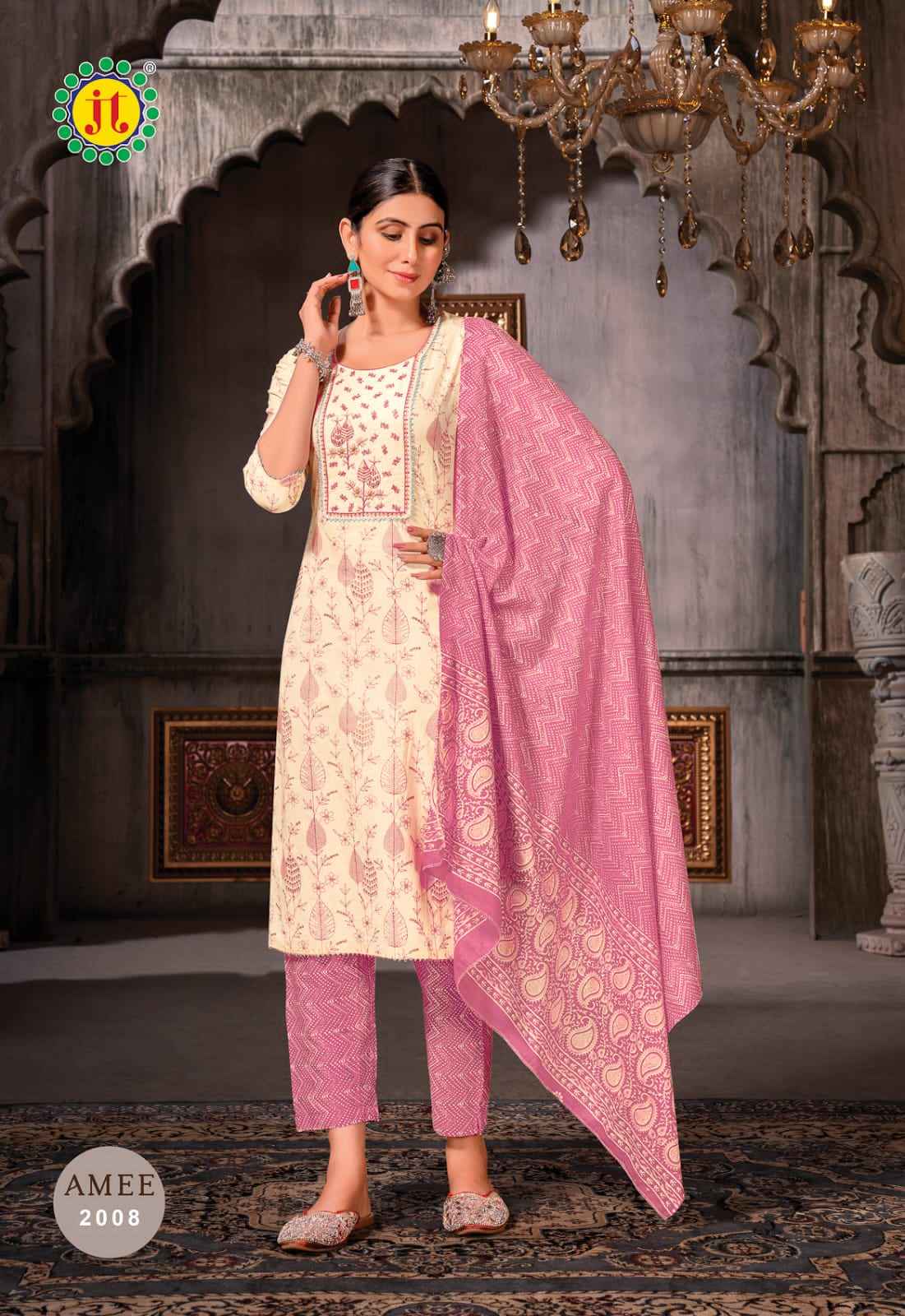 JT Amee Vol 2 Lawn Cotton Kurti Combo 8 pcs Catalogue