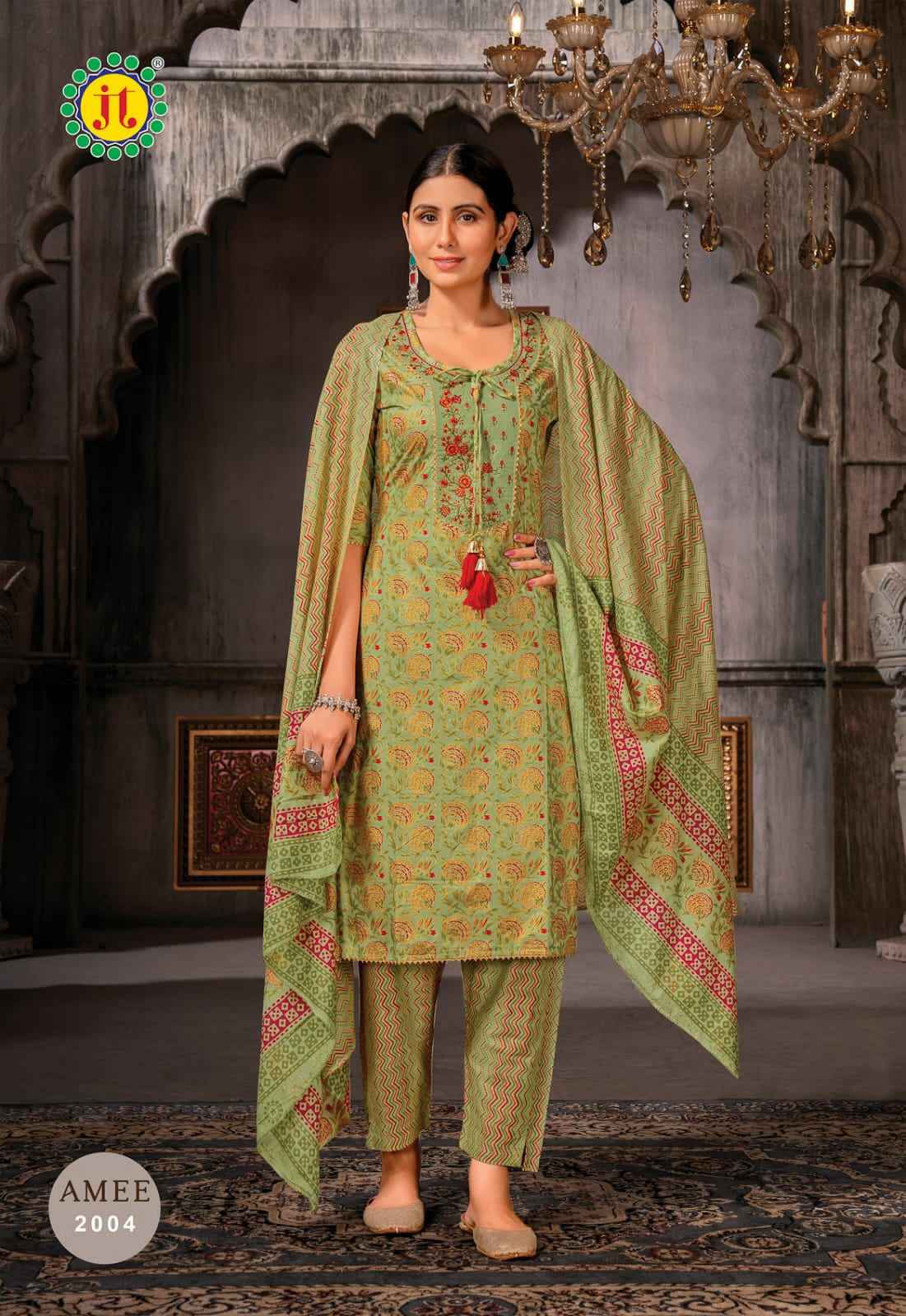 JT Amee Vol 2 Lawn Cotton Kurti Combo 8 pcs Catalogue