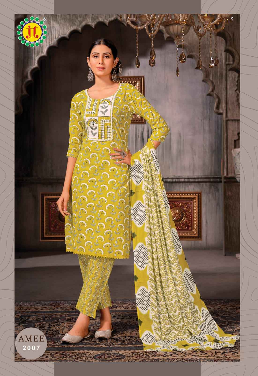 JT Amee Vol 2 Lawn Cotton Kurti Combo 8 pcs Catalogue