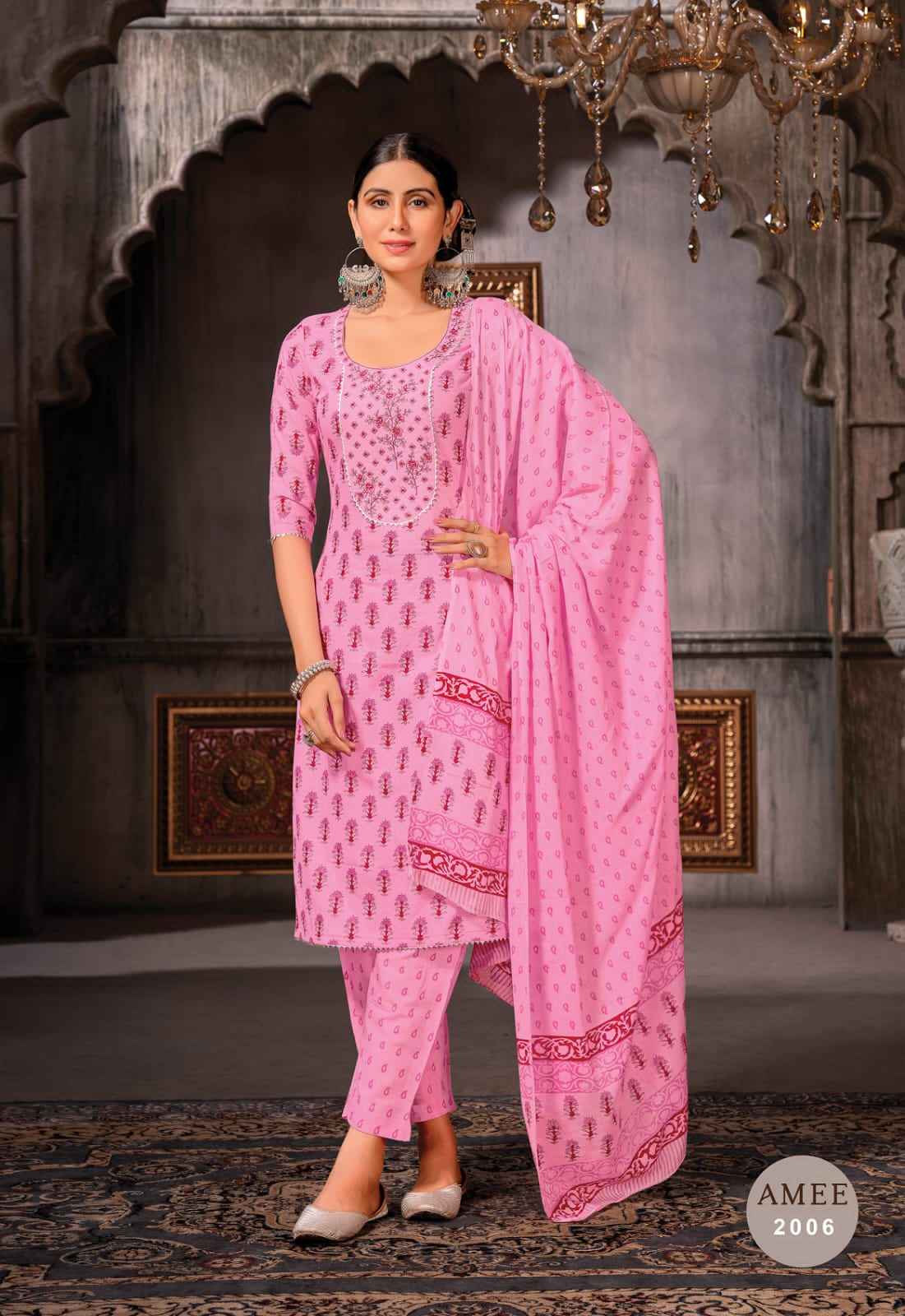 JT Amee Vol 2 Lawn Cotton Kurti Combo 8 pcs Catalogue