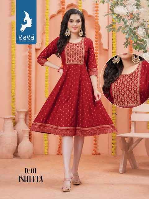 100 Miles Presents Dhuni Pure Cotton With Embroidery Work Readymade Long Gown  Style Kurti Wholesale Dealer