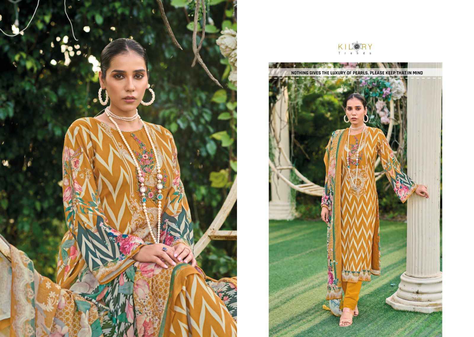Kilory Trends Elan Pashmina Dress Material 6 pcs Catalogue