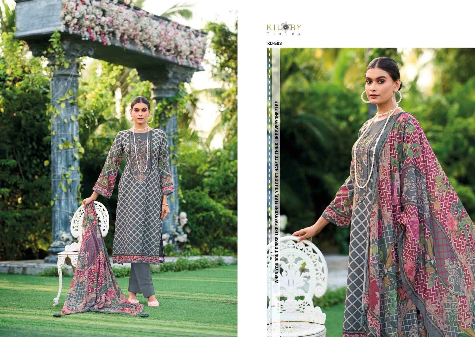 Kilory Trends Elan Pashmina Dress Material 6 pcs Catalogue