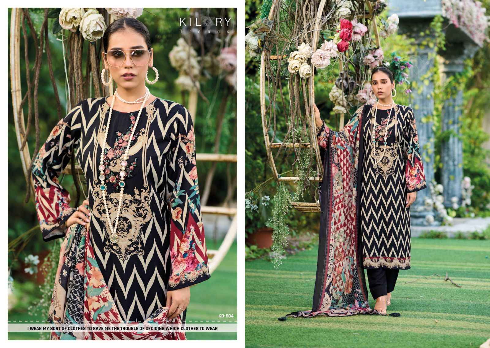 Kilory Trends Elan Pashmina Dress Material 6 pcs Catalogue