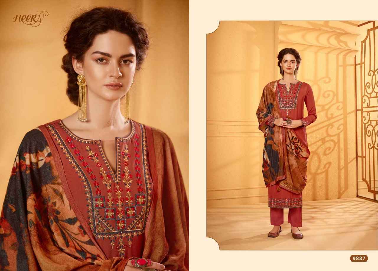 Kimora Heer Velvet Vol 59 Shagun Silk Dress Material 8 pcs Catalogue
