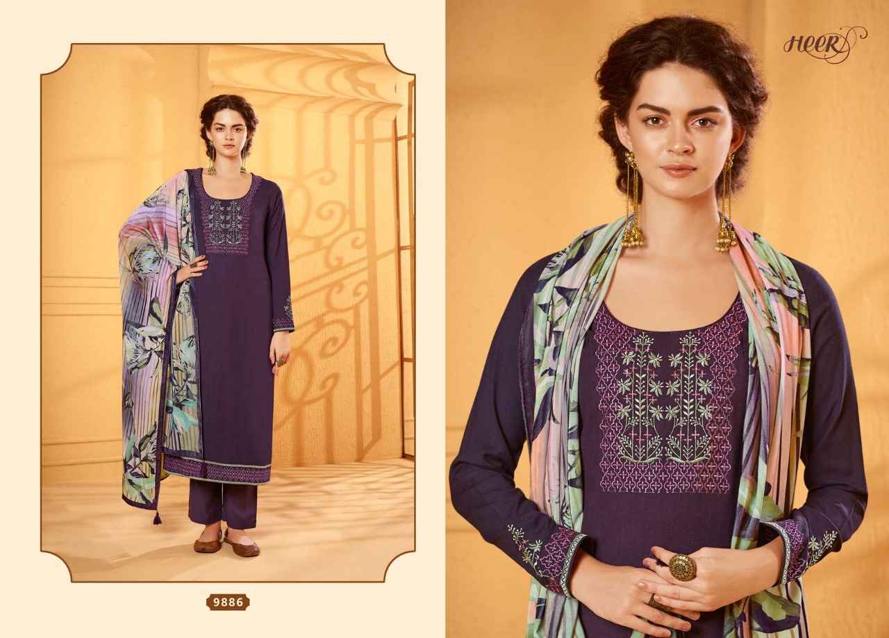 Kimora Heer Velvet Vol 59 Shagun Silk Dress Material 8 pcs Catalogue