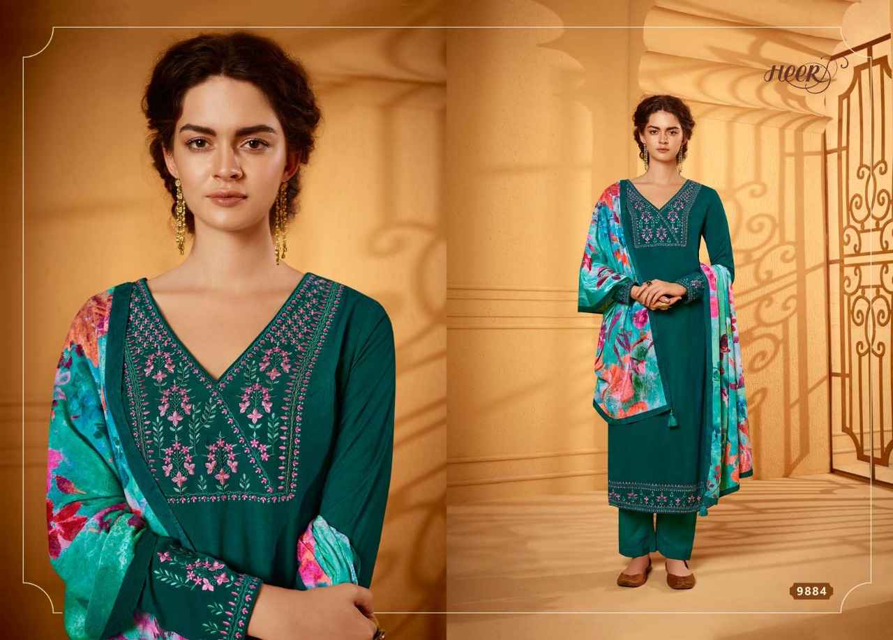 Kimora Heer Velvet Vol 59 Shagun Silk Dress Material 8 pcs Catalogue
