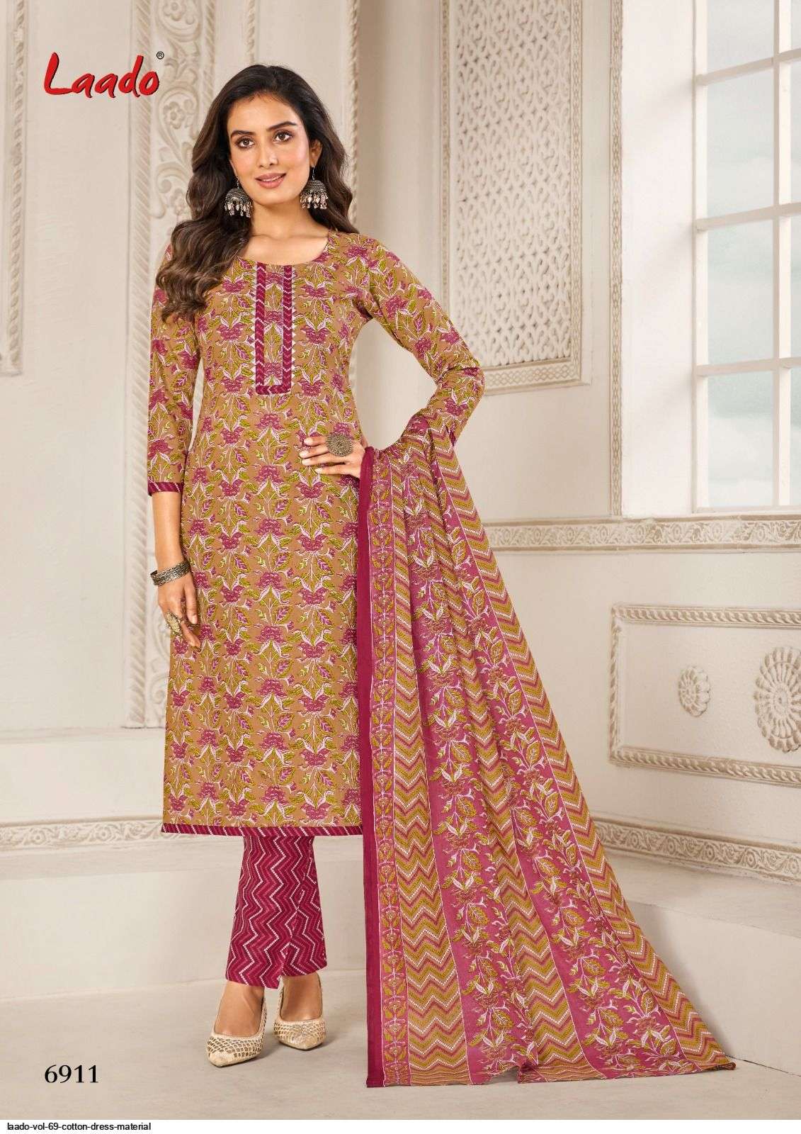 Laado Vol 69 Cotton Dress Material 20 pcs Catalogue