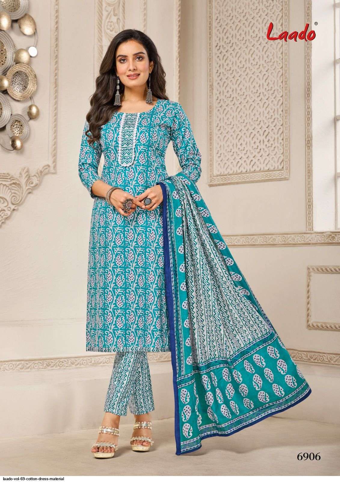 Laado Vol 69 Cotton Dress Material 20 pcs Catalogue