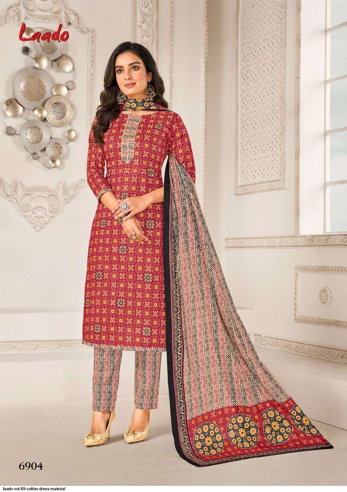 Laado Vol 69 Cotton Dress Material 20 pcs Catalogue