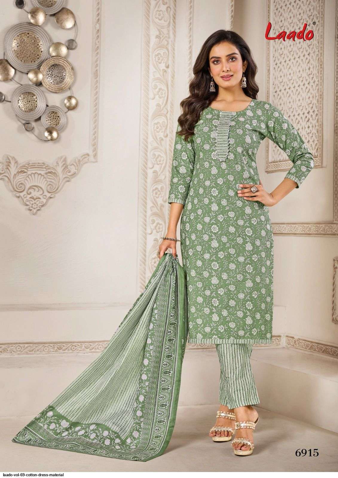 Laado Vol 69 Cotton Dress Material Online Supplier