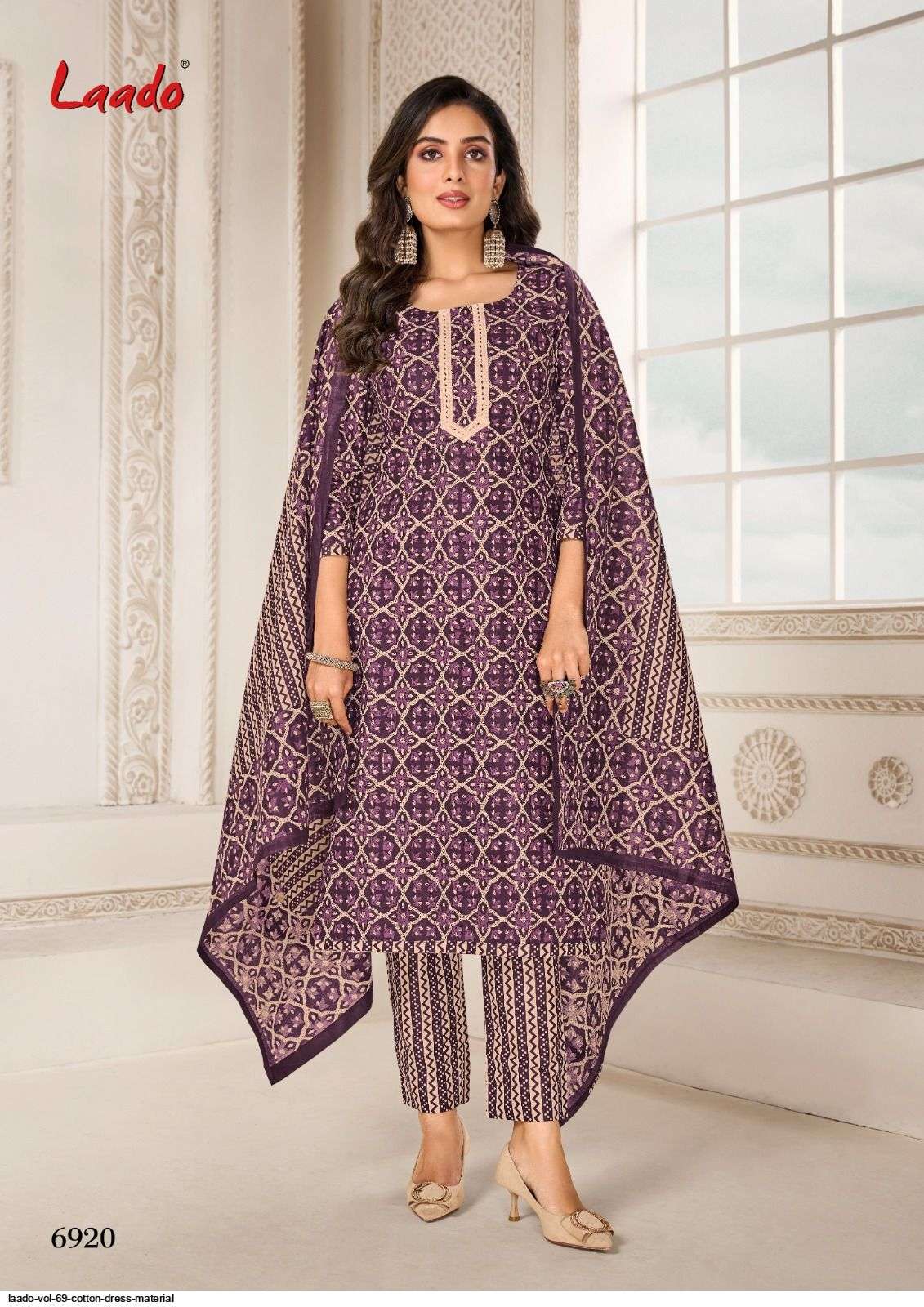 Laado Vol 69 Cotton Dress Material 20 pcs Catalogue
