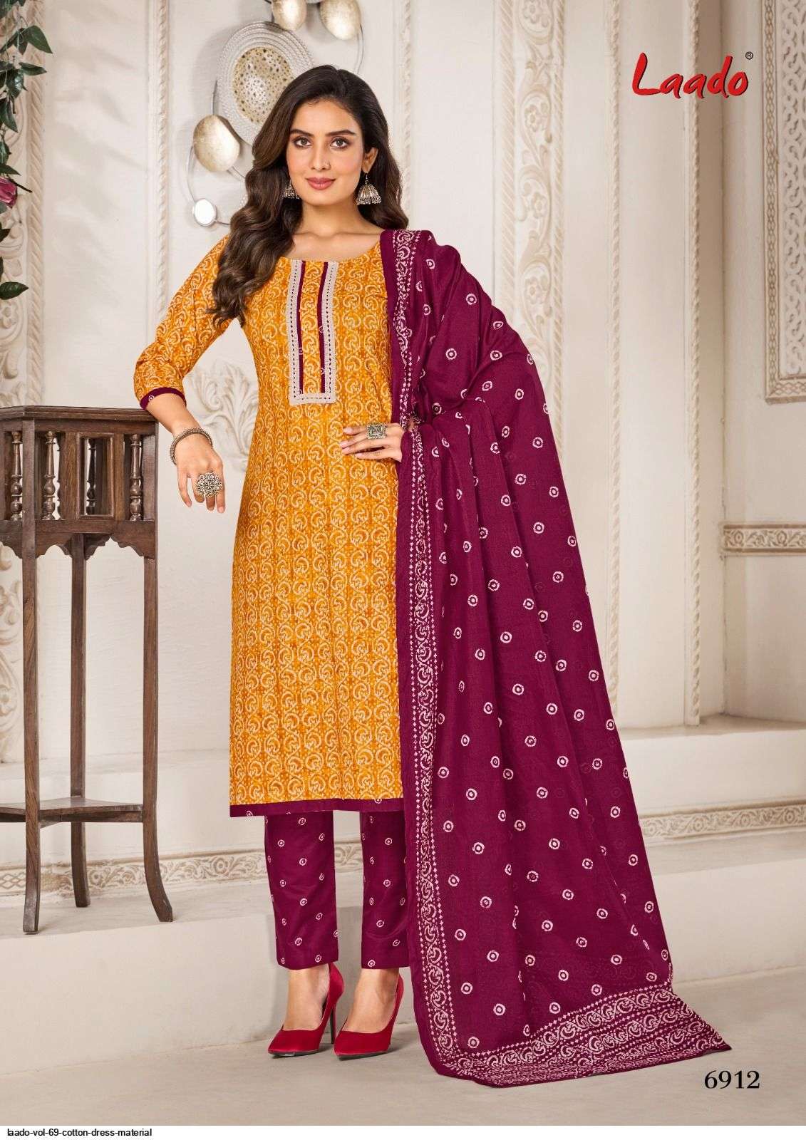 Laado Vol 69 Cotton Dress Material 20 pcs Catalogue