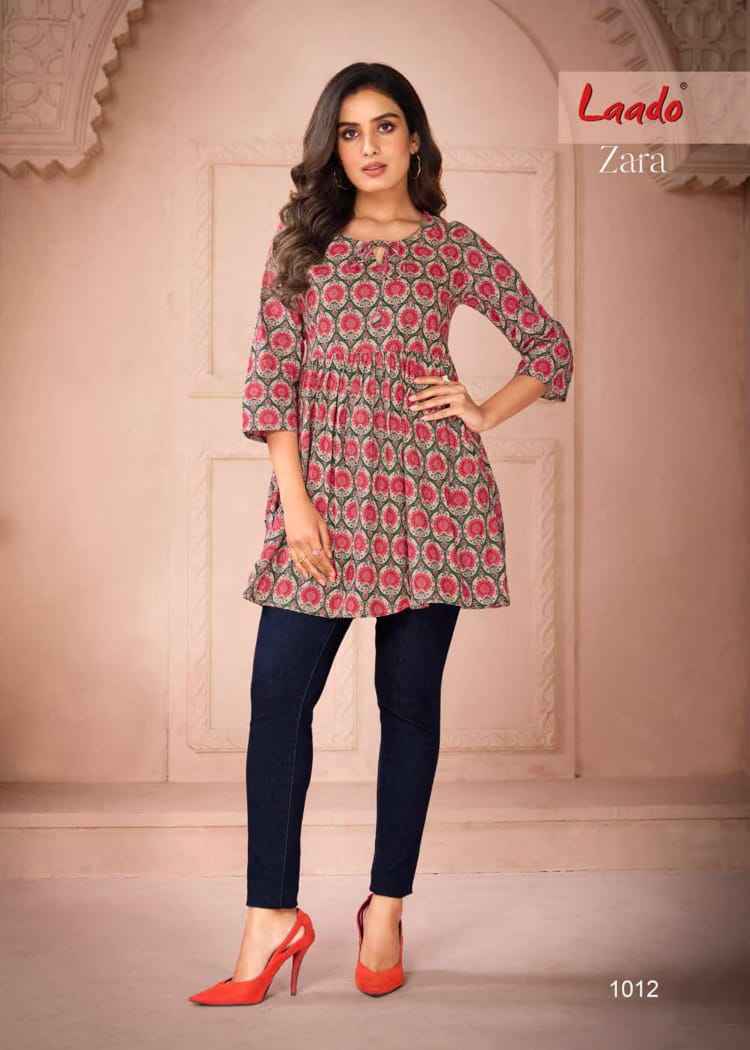 Laado Zara Vol 1 Cotton Top 12 pcs Catalogue