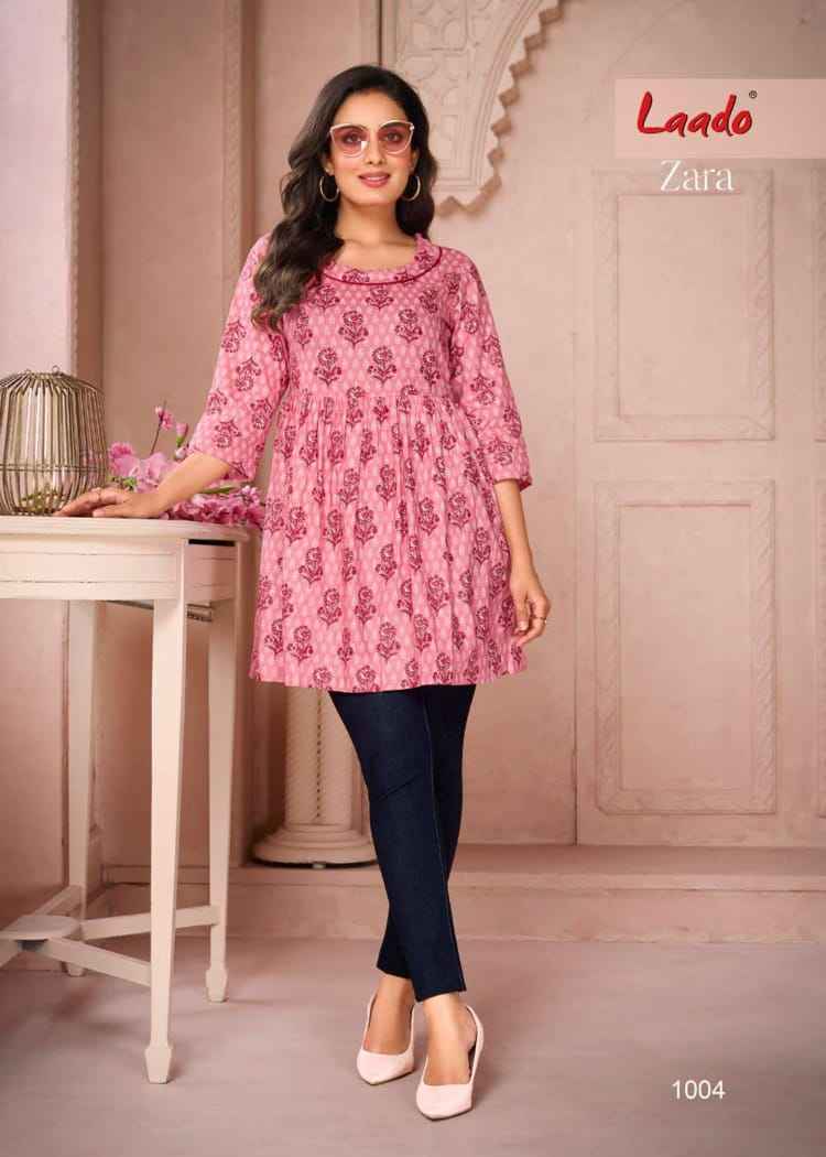 Laado Zara Vol 1 Cotton Top 12 pcs Catalogue