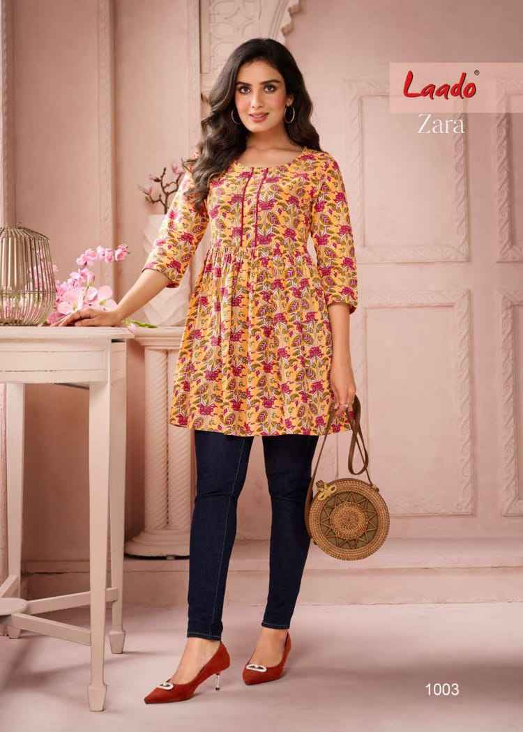 Laado Zara Vol 1 Cotton Top 12 pcs Catalogue