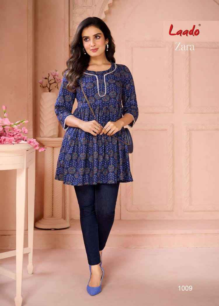 Laado Zara Vol 1 Cotton Top 12 pcs Catalogue