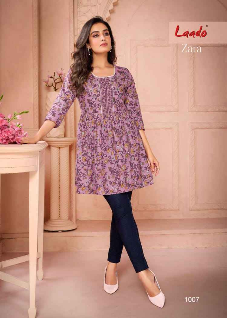 Laado Zara Vol 1 Cotton Top 12 pcs Catalogue