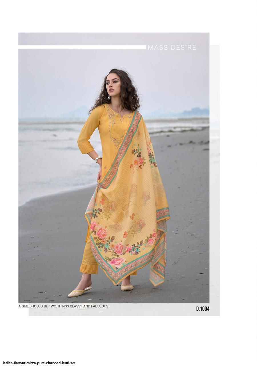 Ladies Flavour Mirza Chanderi Kurti Combo 6 pcs Catalogue