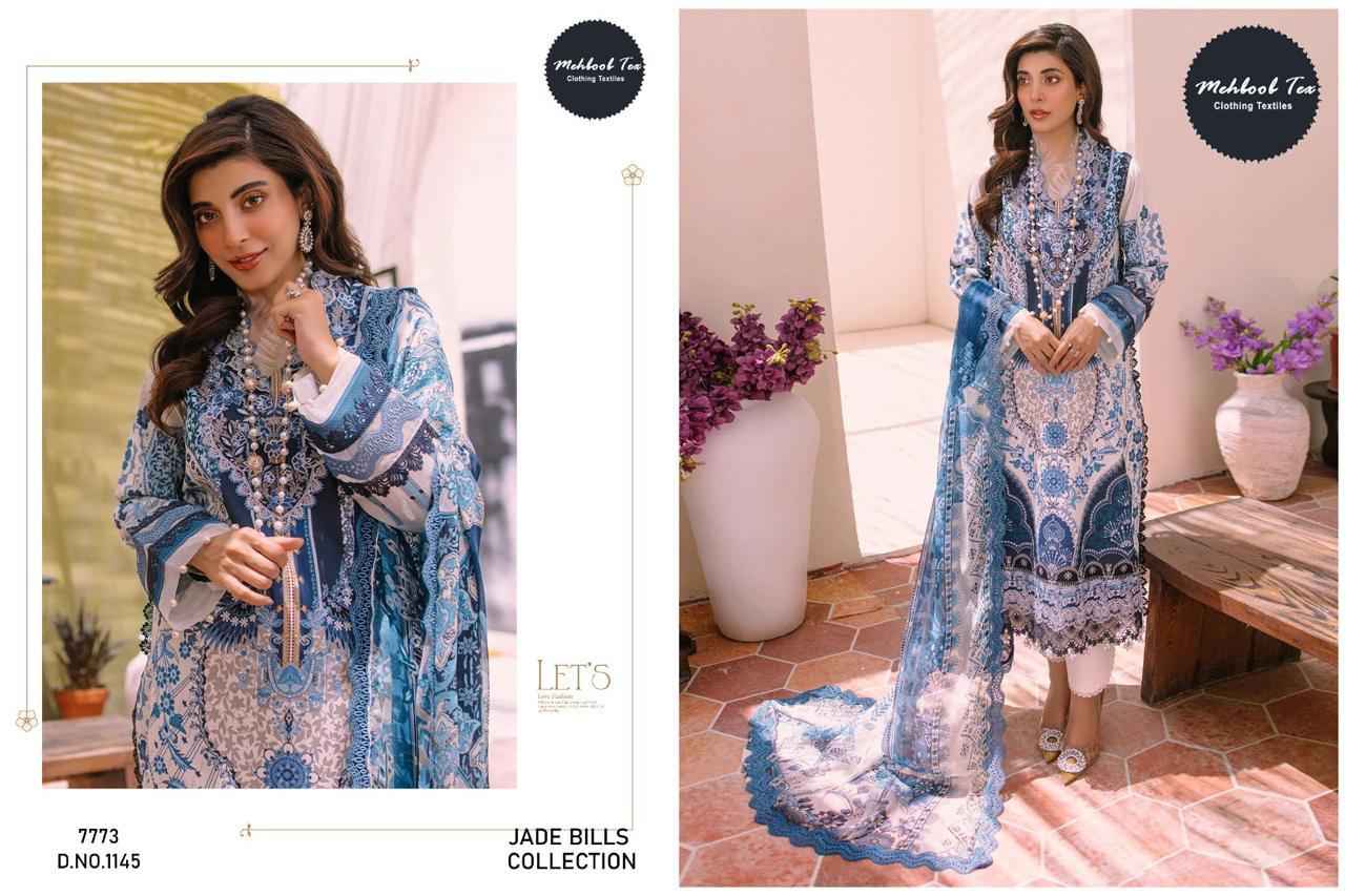 Mehboob Tex Jade Bliss Collection Cotton Dress Material 4 pcs Catalogue